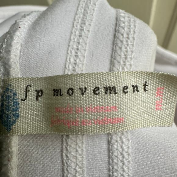 Free People FP Movement Biker Baby Shorts White - Picture 6 of 7